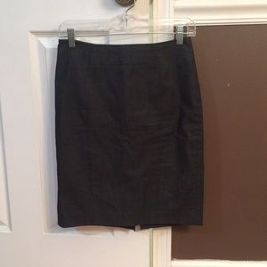 Faux Denim Pencil Skirt
